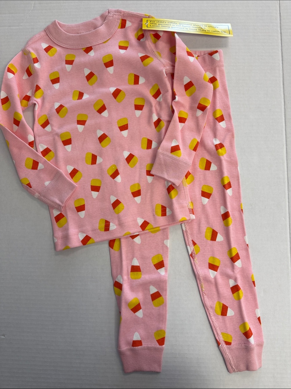 Hanna Andersson NEW Candy Corn Pink Halloween Pajamas 4